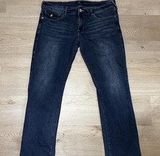 True Religion Jeans Mens Blue Denim Straight ...