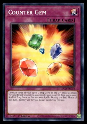 Counter Gem Structure Deck: Legend of the Crystal Beasts SDCB-EN038 MP YuGiOh TC
