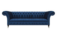 Blau Chesterfield Sofa Viersitzer Couch Designer PolstermöBel Wohnzimmer