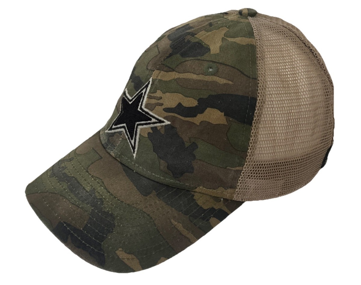 Reebok NFL Dallas Cowboys Baseball Hat Trucker Camo Green One size