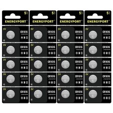 20Pcs CR1616 1616 Lithium 3V Battery CR 1616 ECR1616 Coin Batteries