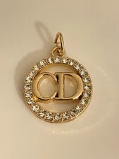 Zipper Pull Button Stamped Charm