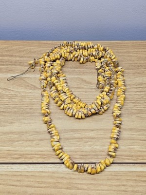 Natural Colored Indian Corn Necklace Made from Undyed Corn Kernels