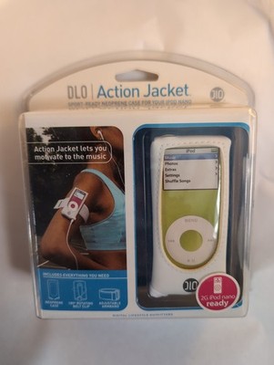 DLO Black Action Jacket Case For iPod Nano 1st/2nd Gen Belt Clip & Armband New