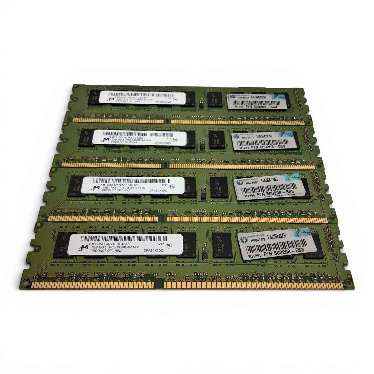 PC3-10600 (DDR3-1333) Bus Speed DDR3 SDRAM 1 GB Capacity per