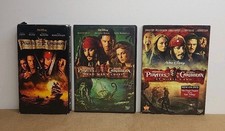 Pirates of the Caribbean Trilogy 2, 3 DVD with Inserts  Black Pearl VHS