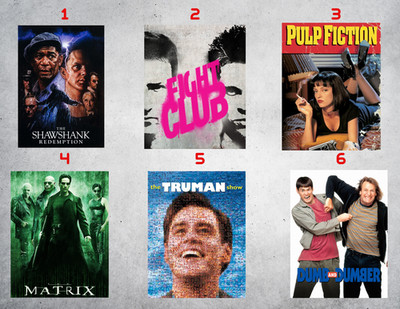 90's Movie Retro Wall Collage Poster Prints