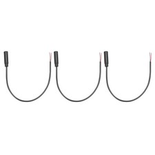 3pcs 3.5mm Female Jack to Bare Wire Open End Replacement TRS 2 Pole Cable, 0.25m