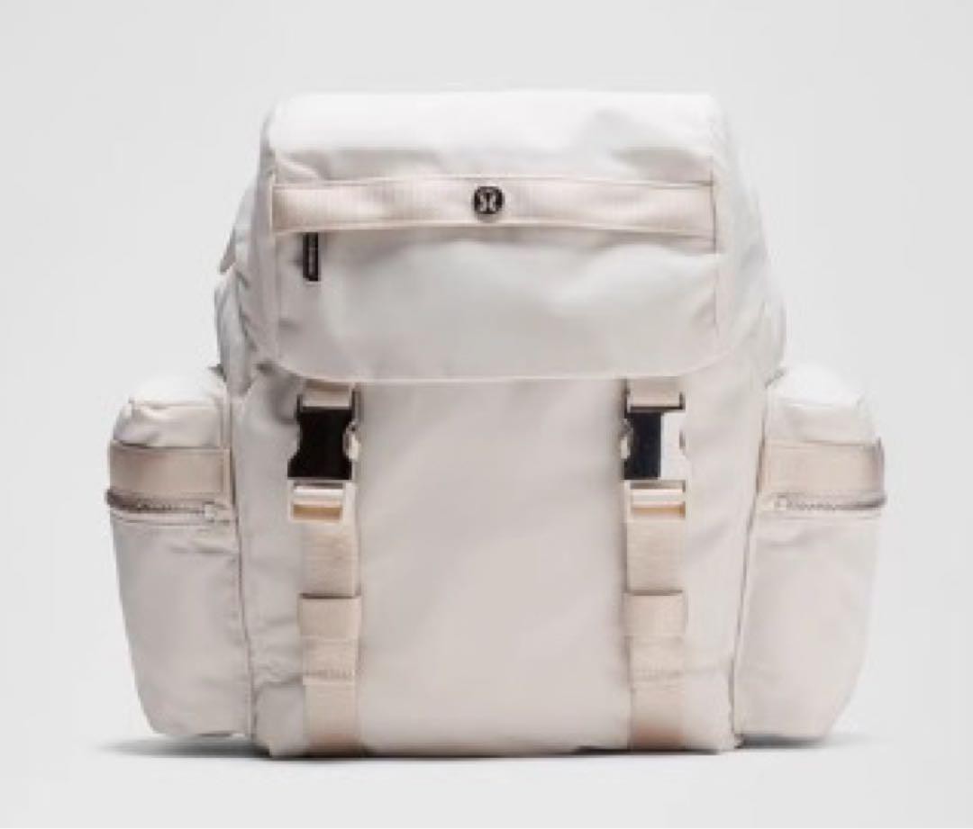 Lululemon Wunderlust 14L White Backpack Yoga Travel Bag Preowned