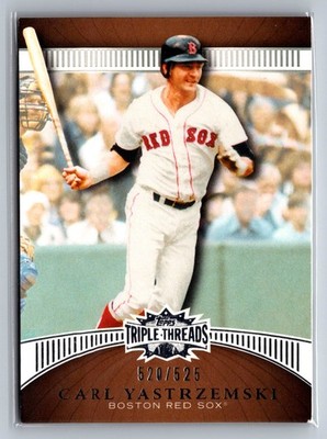 Carl Yastrzemski 2010 Topps Triple Threads #16 Sepia #/525 READ DESCRIPTION