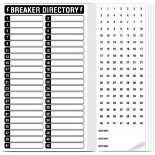 Breaker Panel Labels 14 Sheets Electrical Box Catalog 10 Number Stickers 4 Pack