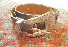 Billy Belts Calif Western Brown Belt Size 32 made in USA