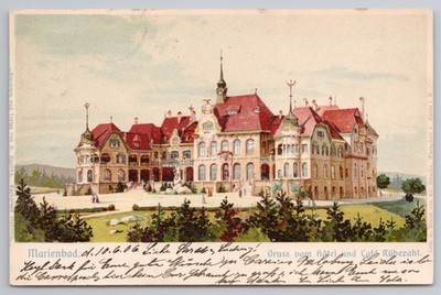 Marienbad Hotel Cafe Rubezahl Kurarchitektur Böhmen 1906 Zischka