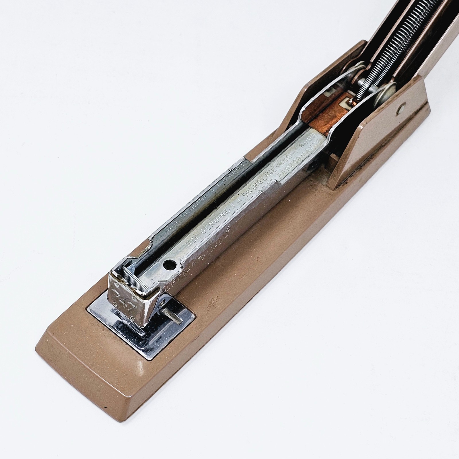 Vintage Lot of 2 Swingline Staplers 767 Brown, Deluxe Hand Stapler Black Sealed