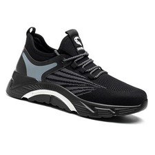Mens' Sneakers Safety Work Shoes Steel Toe Anti-smash Boots Indestructible Shoes