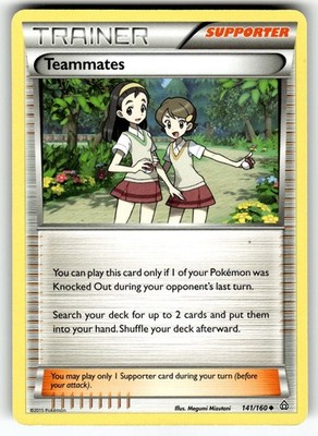 Pokemon XY Primal Clash Card 141/160 Teammates