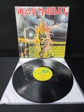 Iron Maiden Self Titled Lp Vinyl OG 1980 1st 'Harvest' Press W/Shrink EX/EX Wax
