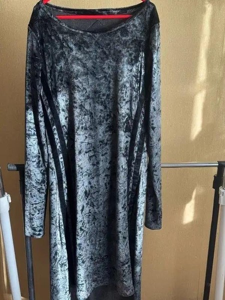 Damen Alexander Wang Kleid Grau Velour 46