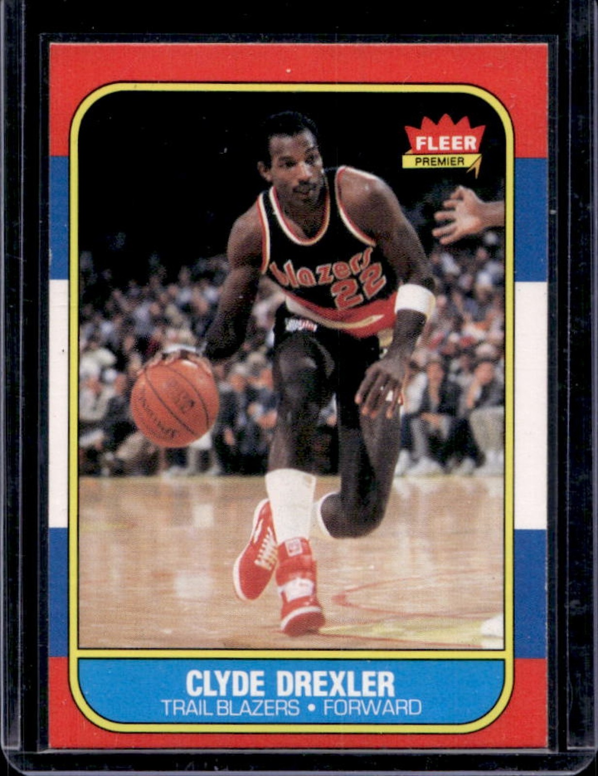 1986-87 Fleer Clyde Drexler Rookie RC #26 Trail Blazers