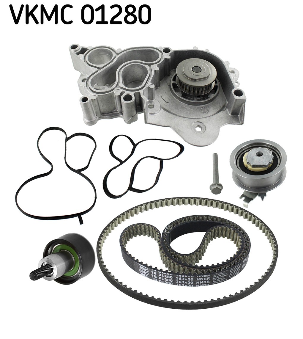SKF VKMC 01280 Water Pump & Timing Belt Set for AUDI,SEAT,SKODA,VW - Image 10