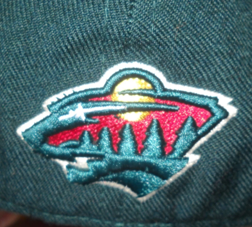 Vintage 90s Zephyr Minnesota Wilds Hat Cap Logo Wool Blend Fitted Hockey - Image 2 of 4
