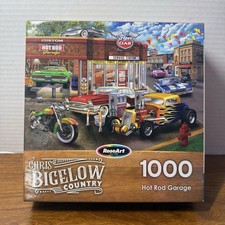 Chris Bigelow - Hot Rod Garage - 1000 Piece Jigsaw Puzzle for Adults