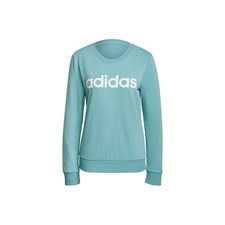 Sweatshirts Universal women Adidas W Lin FT Swt H10144 Light blue
