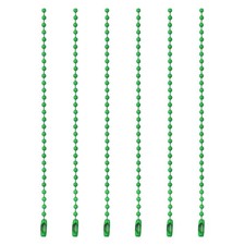 Ball Bead Chains, 3.9 Inch, Grass Green  60 Pcs , Dog Tag Chain Keychain