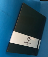 Moleskine Notebook 10 in L x 7.5 in W bradesco bbi Logo Lined Pages NEW SEALED