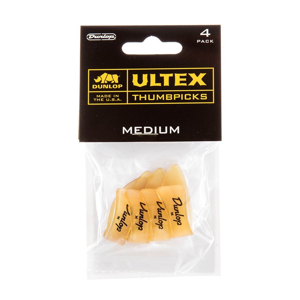 Dunlop 4 x Ultex Thumbpicks - Medium - 9072P Players Pack