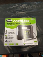 Slime 40080 Cordless Tire Inflator - Rugged Portable Air Compressor Pump W Led