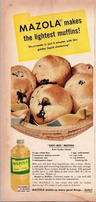 MAZOLA Drano Super Charge Vintage 1950s Magazine Ad Print Two Page