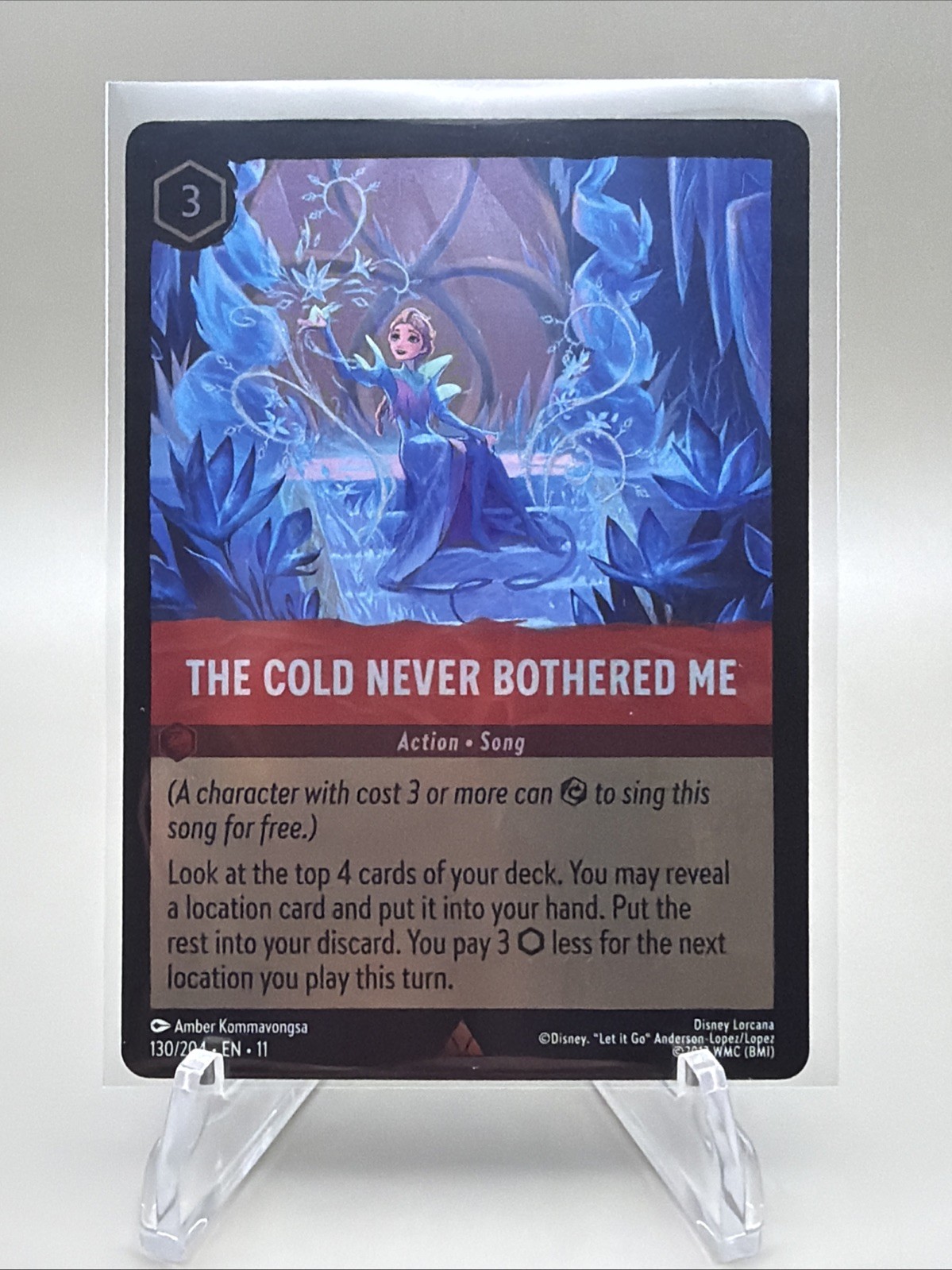 The Cold Never Bothered Me - COLD FOIL - Rare - Winterspell 130/204 - Lorcana