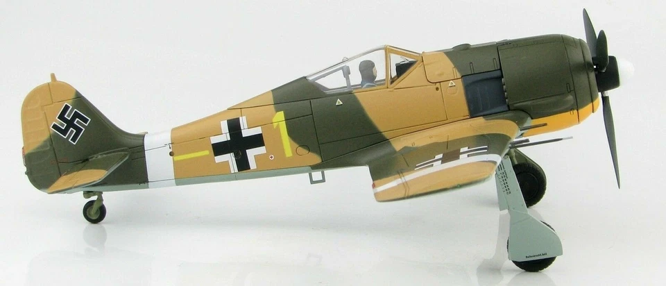 Hobby Master 1:48 Focke-Wulf Fw 190A 6./JG 2 Richthofen Yellow1 Rudorffer HA7425 - Image 2 of 4