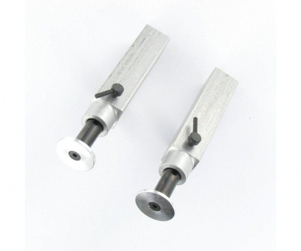 Carson 500907375 - 1:14 Aluminum Trailer Support Set (2) 73mm - New
