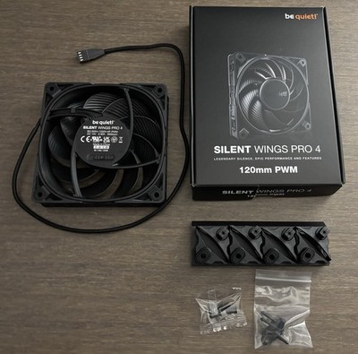 2x Be Quiet! Silent Wings Pro 4 120mm PWM Case Fans And Arctic Fan Hub