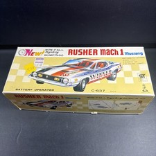 TAIYO Non-Fall Mystery Bump n Go Rusher 1972 Ford Mustang Mach I C-637 Japan Box