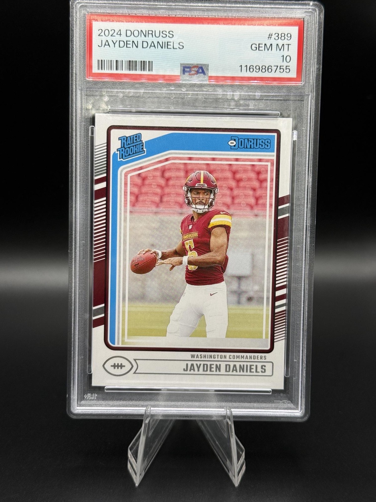 2024 Donruss #389 Jayden Daniels PSA 10