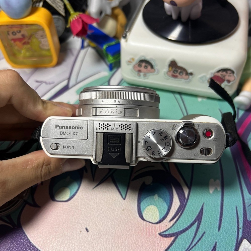 White - Panasonic DMC-LX7 10.1 MP Digital Camera with F1.4-2.3