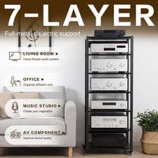 Amplifier Rack Adjustable Media Storage Shelf...