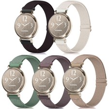 5 Pack Stretchy Watch Bands Compatible with Garmin Lily 2 / Lily 2 Active, Lo...