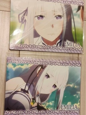 Re:Zero Emilia Mouse Pad Set of 2, Anime Character, Office Accessories