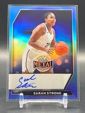 Sarah Strong 2026 Leaf Metal Women of Sport Auto Blue #/8 UCONN #BA-SS3