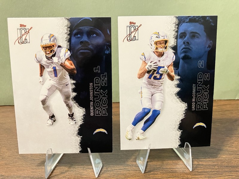 2025 Topps Signature Class #31: Quentin Johnston & #81: Ladd McConkey - 2 Cards