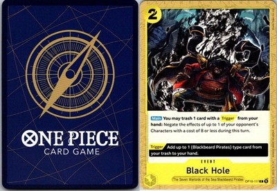 Black Hole OP16-117 Common The Time of Battle One Piece Near Mint
