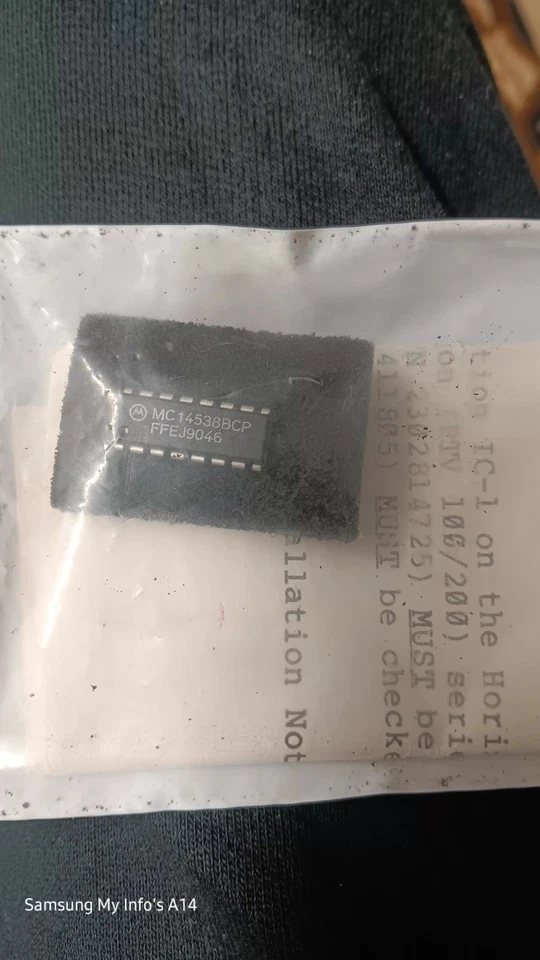 Multivibrador ON Semi Monostable MC14538BCP, DIP 16, IC Doble Precisión. NOS. Foto 4 de 4