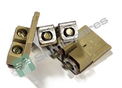61 pcs. WEIDMULLER 1052360000 JUMPER TERMINAL BLOCK 2 POS SCREW-IN