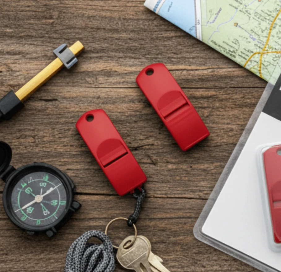 Emergency Whistle 129dB Loud Safety Whistle with Lanyard for Camping Hiking Kaya - Image 2 of 4