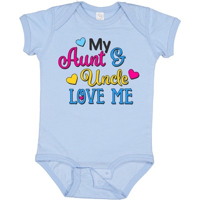 Inktastic My Aunt And Uncle Love Me With Hearts Baby Bodysuit Family Cute Infant