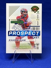 2024 Panini Prospects Edition Gold Holo Khadim Diaw 9/10 Minnesota Twins
